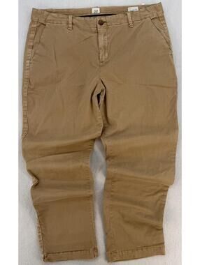 Vintage GAP Girlfriend Chino Pants 14 Tan Classic Fit Casual